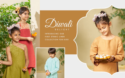 Diwali Delight: Introducing Our First Ethnic Linen Collection for Kids! - Chi Linen