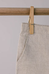 Linen tie strap pleated co-ords set - Chi Linen