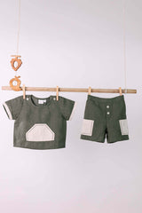 2 Pocket shorts set - Chi Linen