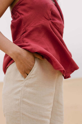 Straight fit trouser - Chi Linen