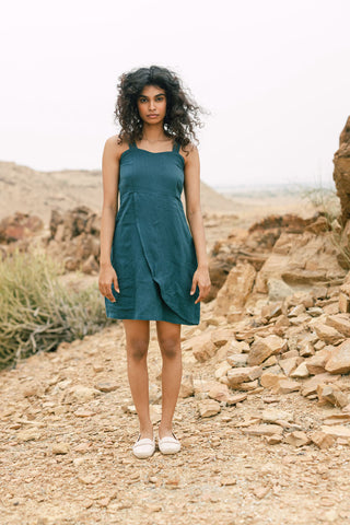 Braided Strap Dress front by chi linen