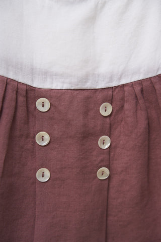 Buttons Detailed Frock - Chi Linen