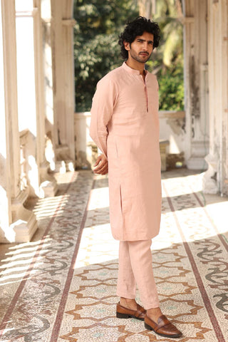 Flamingo Kurta Set | linen kurta set for men