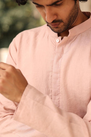 Flamingo Kurta Set | linen kurta set for men