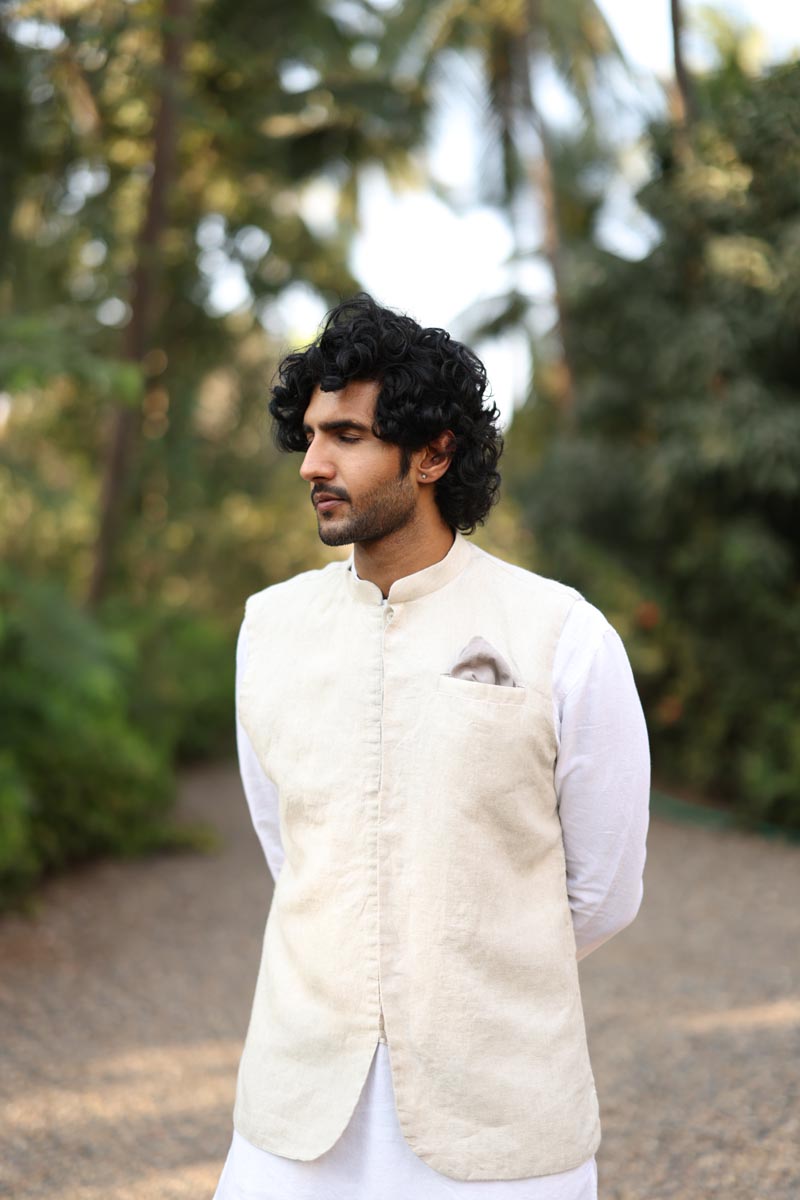 Cookie & Cream Jacket | Linen Jackets for Men