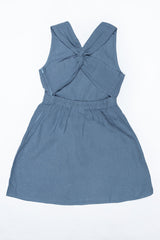 Cross back frock - Chi Linen