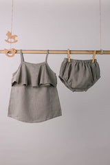 Toddlers Layered Frock - Chi Linen