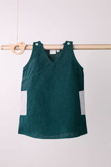 Shoulder Button Frock - Chi Linen